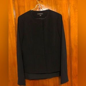 Ann Taylor Black Suit Jacket with matching Skirt